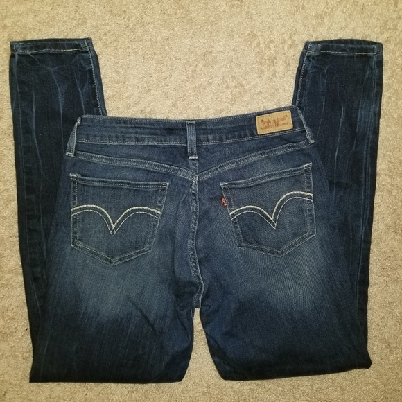 Very Nice Levi's Blue Jeans Denim Leggings - Picture 3 of 6